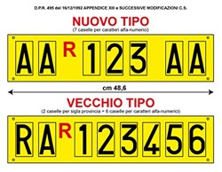 Targa ripetitrice per rimorchi e carrelli appendice